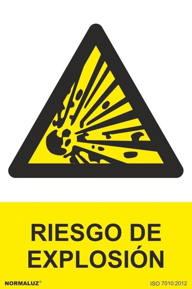 CARTEL PELIGRO RIESGO EXPLOSION