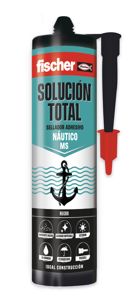 SELLADOR ADHESIVO TOTAL MS NAUTICO NEGRO 290 ml