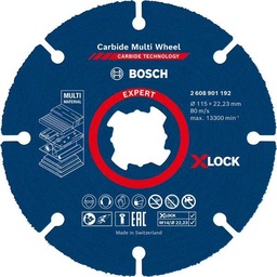 [BO2608901192] DISCOS DE CORTE EXPERT CARBIDE MULTI WHEEL X-LOCK 115MM BOSCH