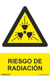 [NORD30004] CARTEL PELIGRO RIESGO DE RADIACION